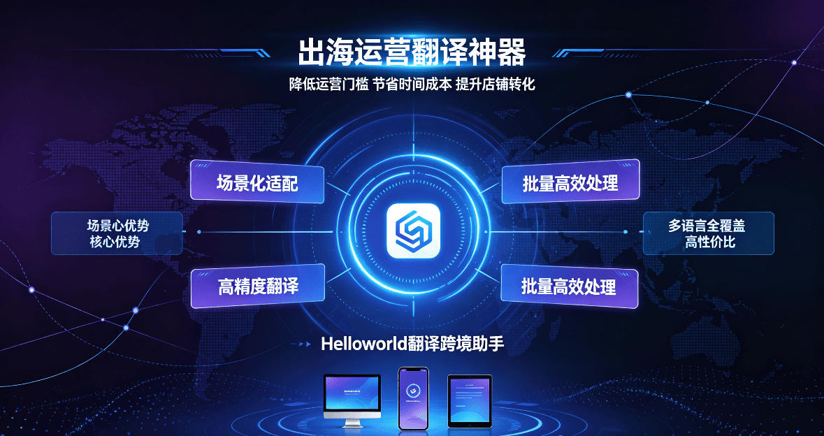 Helloworld翻译跨境助手-多语言协同办公配图